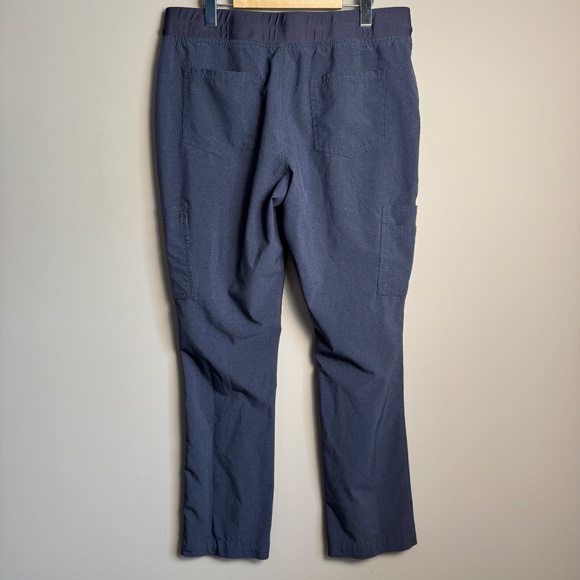 Scrubletics Women's Performance Elastic Waist Pull On Scrub Pants Gray Large - Picture 5 of 13